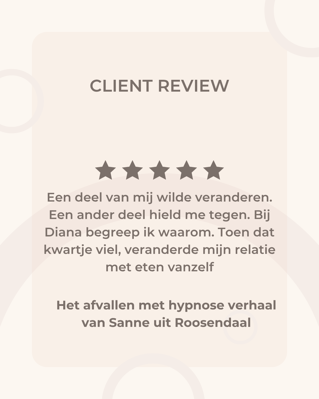 Afvallen met hypnotherapie in Roosendaal 