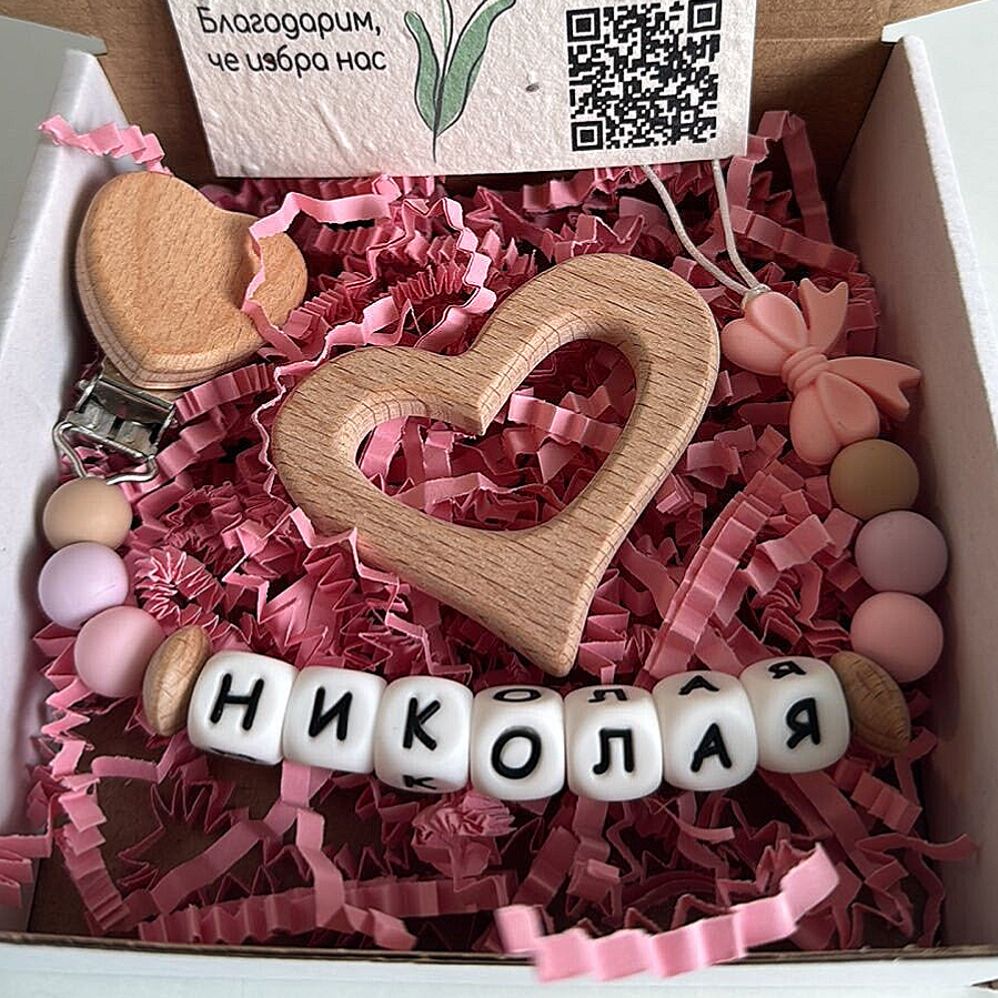 Клипс за момиче с панделка