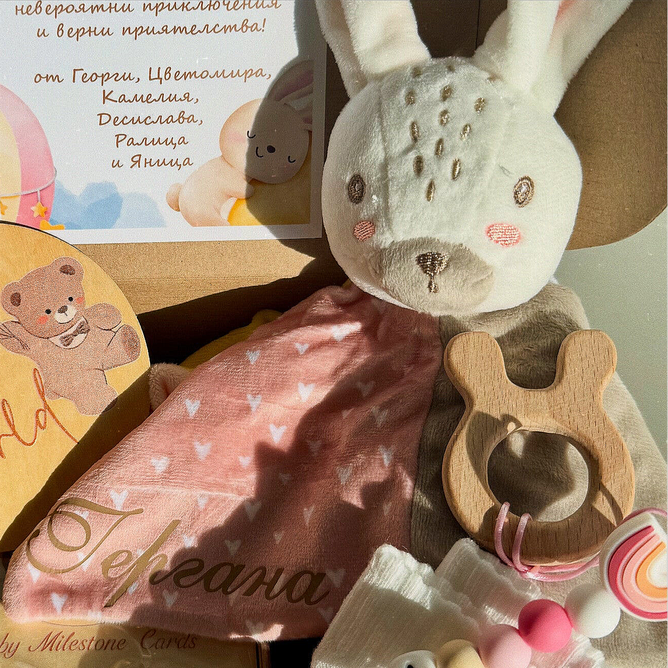 Играчка за гушкане с име