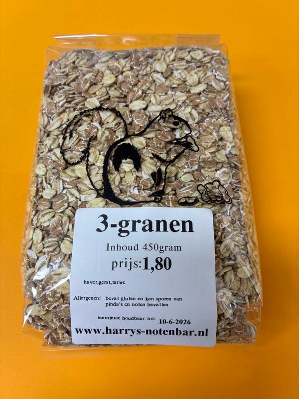 3 granen vlokken zakje van 450 gram