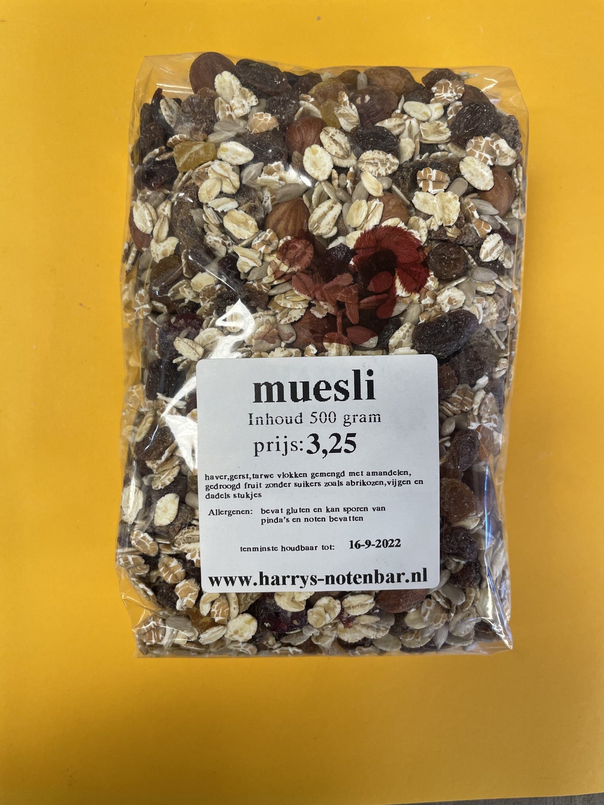 muesli zelf gemengd zonder toevoeging van suiker harrysnotenbar.nl