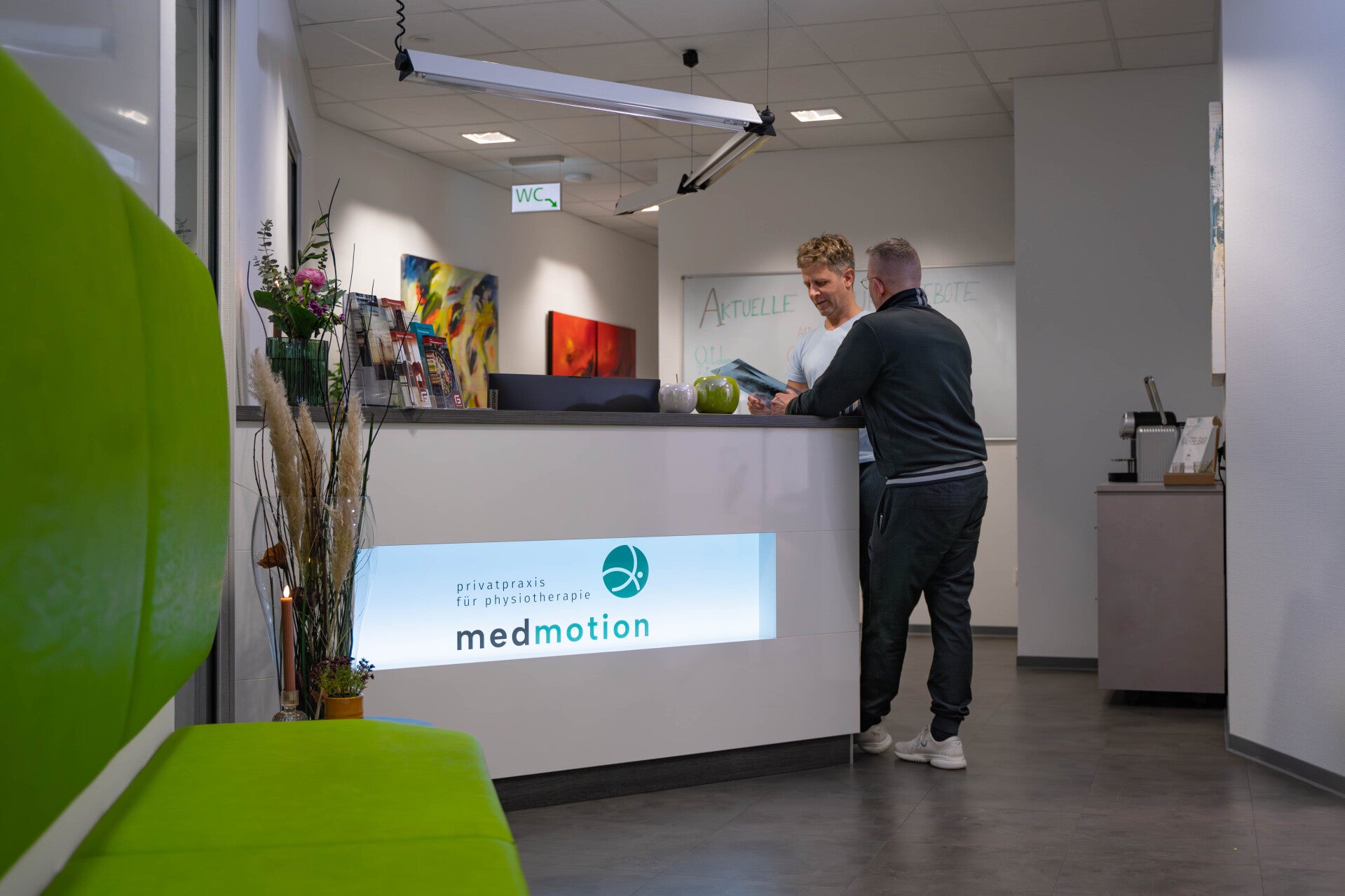 Empfang der Praxis MedMotion