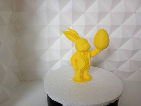 elegancki zajączek  z jajkiem