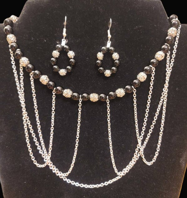 Handmade Artisan Choker & Earrings Set