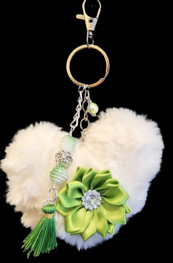 Enchanted Heart & Charm Bag Accessory Keychain