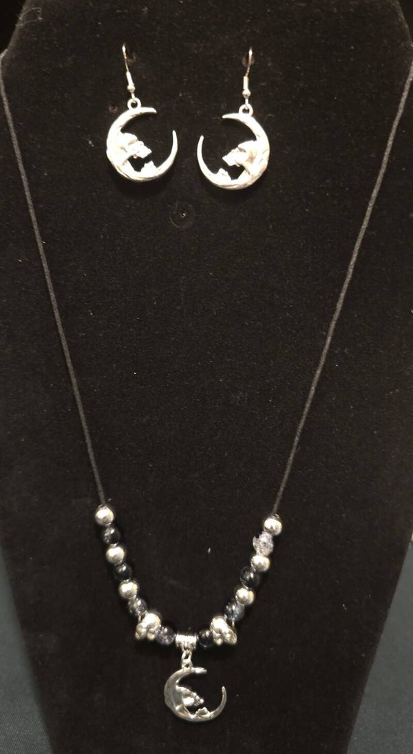 Celestial Moon & Skulls Jewelry Set