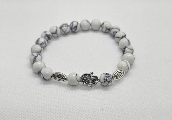 Girls' Handcrafted Hamsa Hand Stretch Bracelet