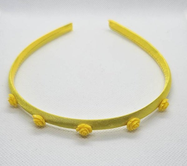 Floral Accent Satin Headband
