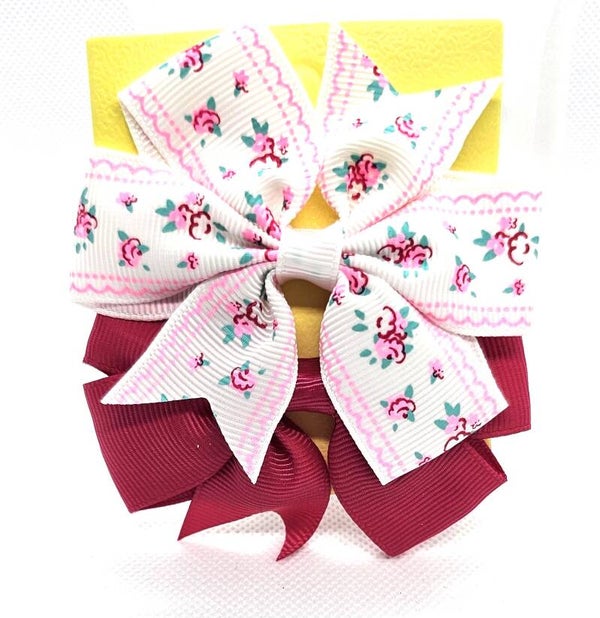 Classic Grosgrain Hair Bow Set - 2-Piece Duo