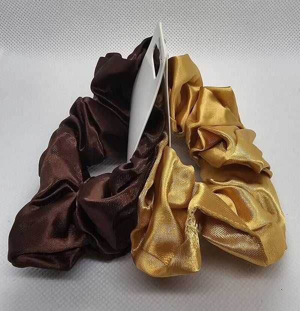 Premium Silky Satin Scrunchie Set