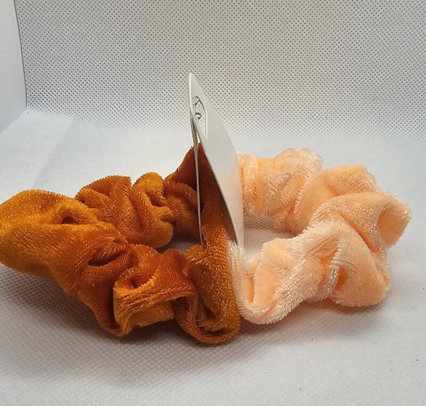 Plush Ribbed Fabric Scrunchie Set