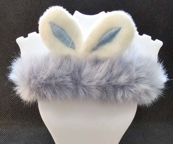 Plush Faux Fur Rabbit Ear Scrunchie