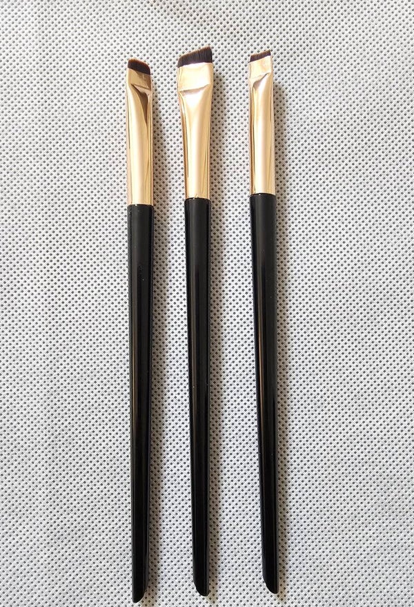 3-Piece Precision Angled Eyeliner & Brow Brush Set