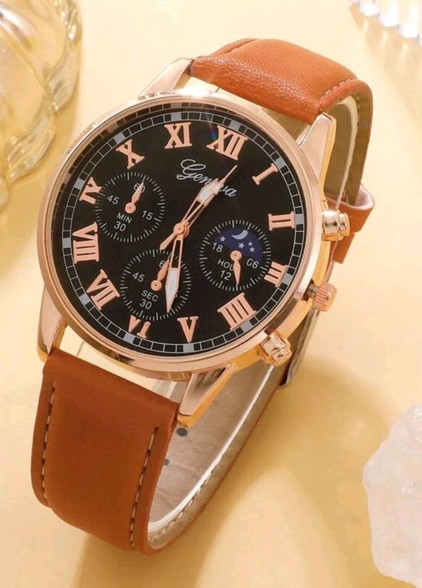 Men’s Classic Roman Numeral Quartz Watch