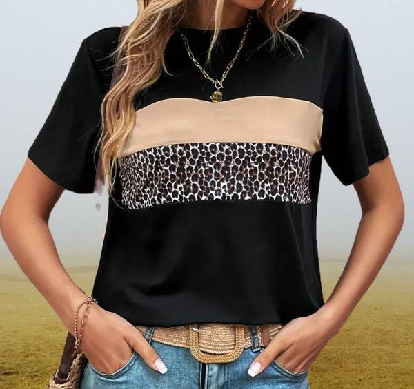 Women's Leopard Print Top