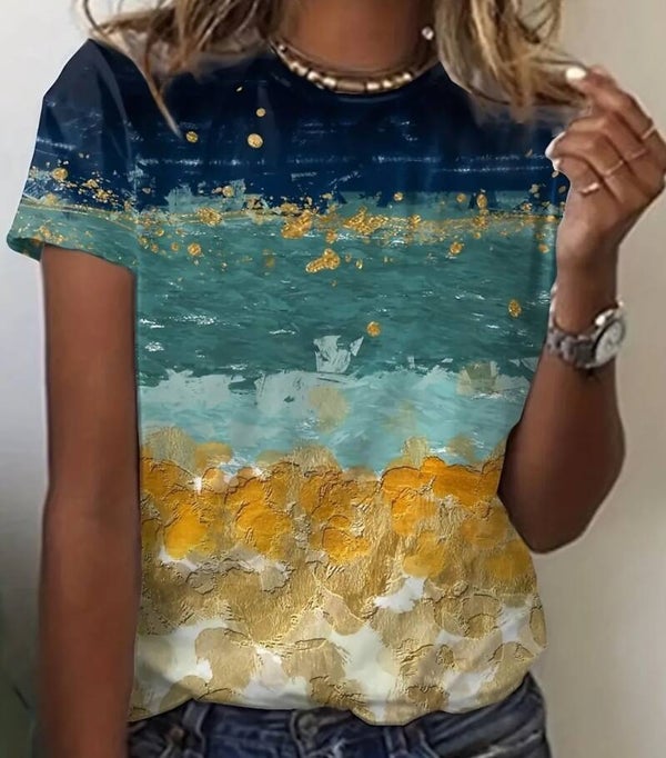Women's Trendy Striped T Shirt