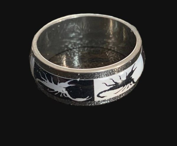 Unisex "Scorpion" Inlay Statement Band