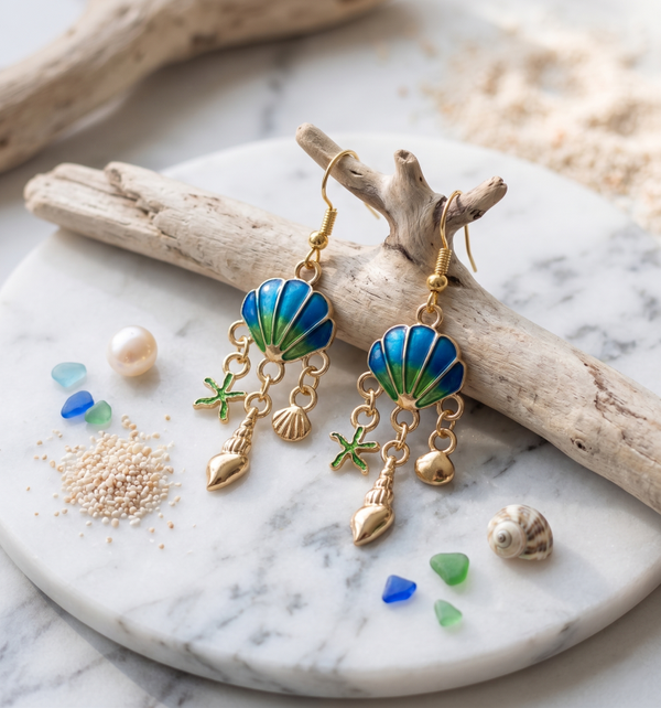 Handmade Ocean Breeze Summer Collection Earrings