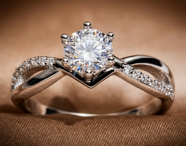 Sparkling Infinity Solitaire Fashion Ring