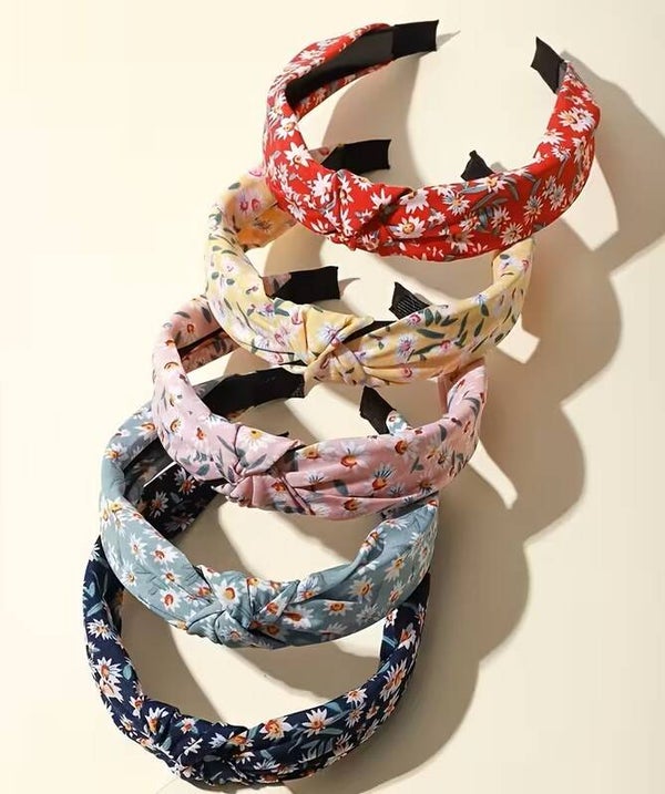 Floral Daisy Knot Headband
