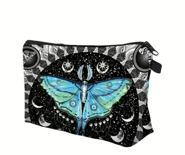 Retro Butterfly Pattern - Cosmetic Bag