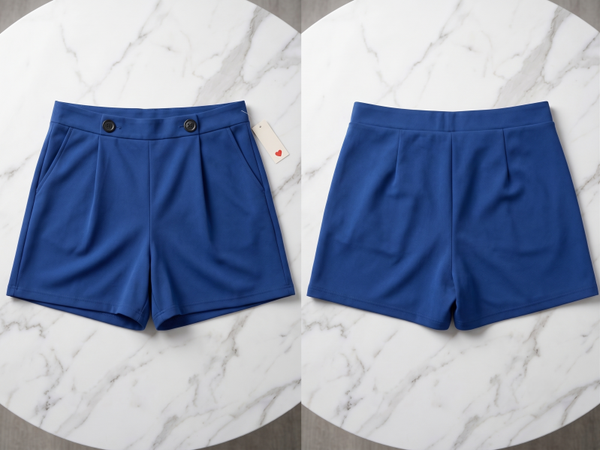 Women's Plus Size High-Waisted Tailored Shorts