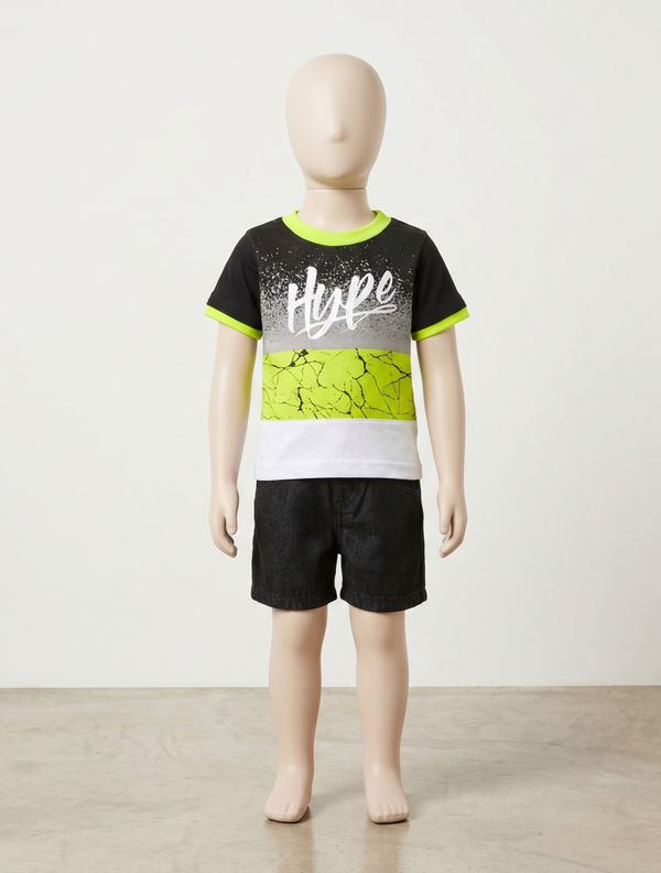 Boy's Graphic Tee and Shorts 2-Piece Set