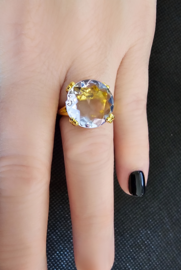 Classic Round-Cut Cocktail Ring