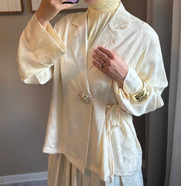 Satin Jacquard Set