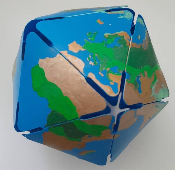 Sheedz wereldbol - icosaëder