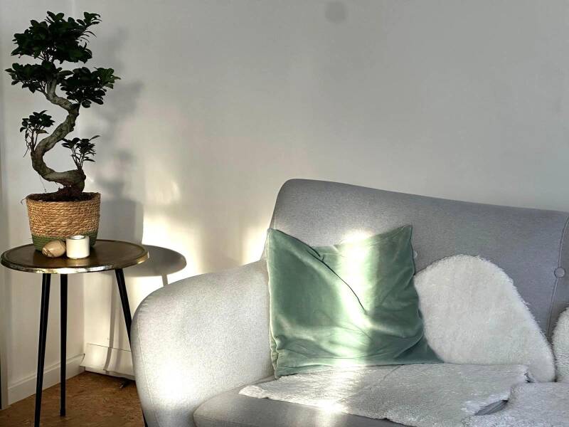 Heilpraxis Katrin Kittelberger, Sofa und Bonsai, Wannweil bei Reutlingen und Tübingen