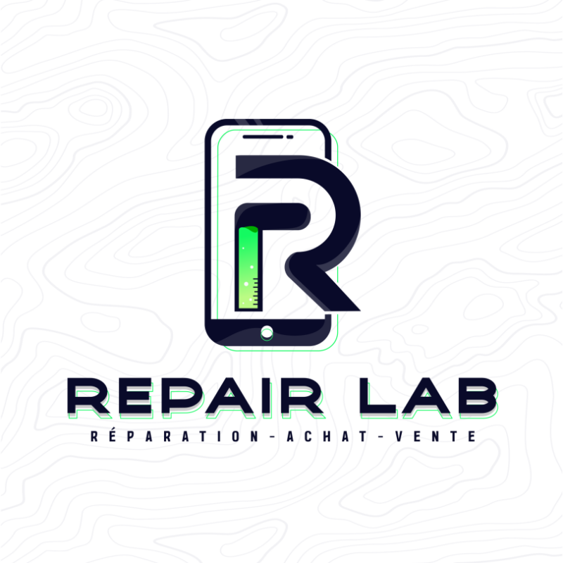 Logo design branding réparation de téléphone phone repair graphic design idéntité visuelle