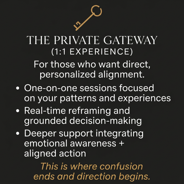THE PRIVATE GATEWAY 1 ON 1 EXPERIENCE