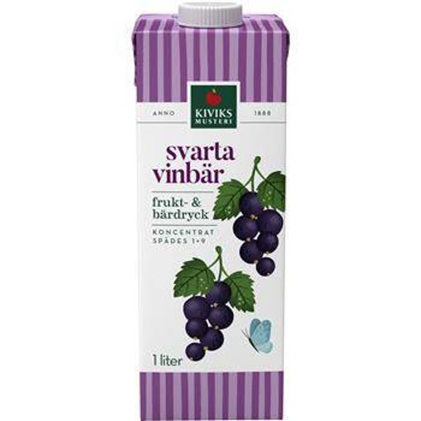 Lättdryck Svartvinbär 1L