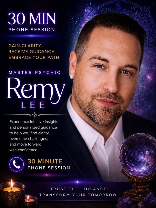 🔮PHONE Session with Mastee Psychic Remy Lee! (1 HOUR)