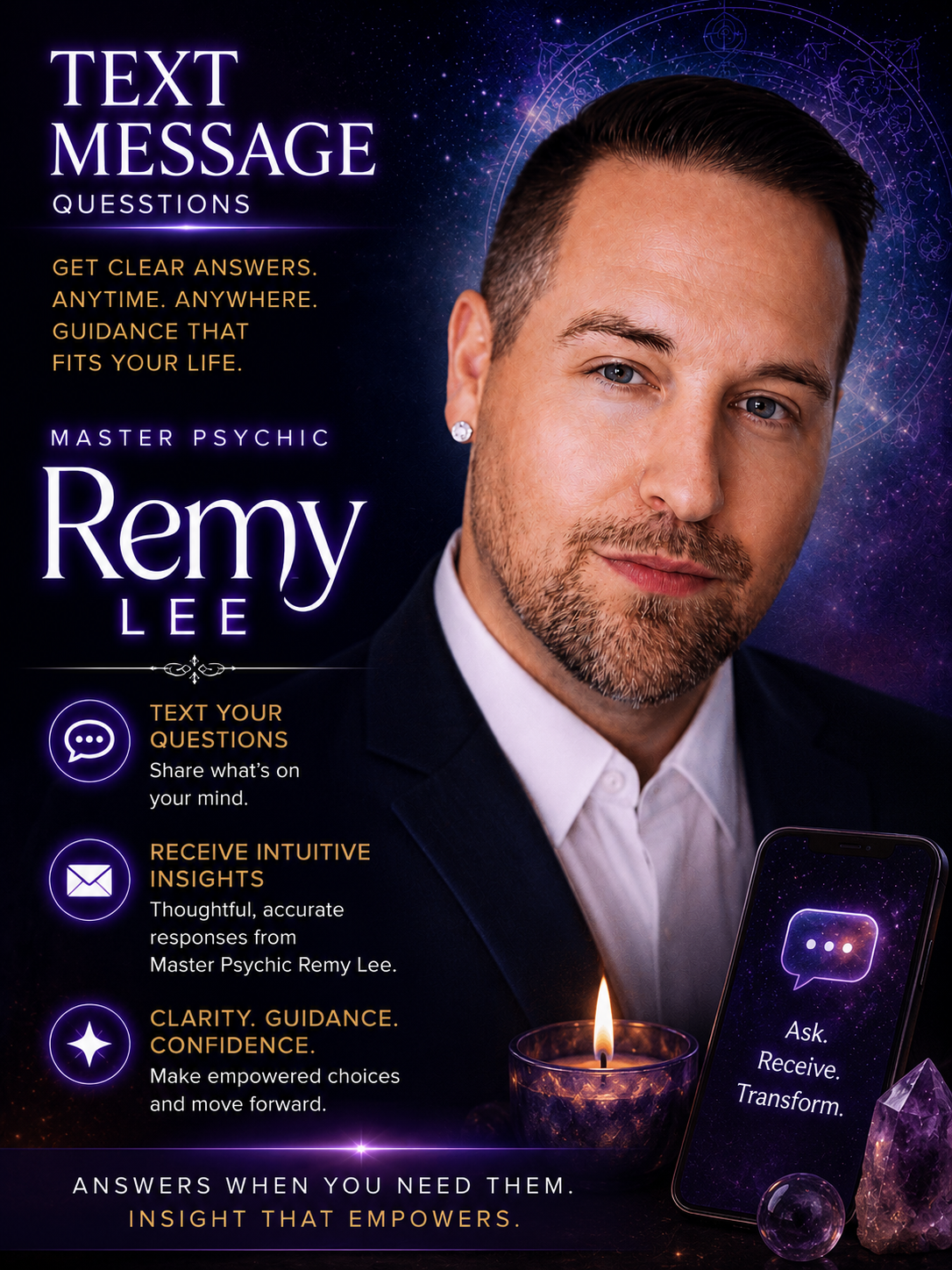 🔮TEXT Master Psychic Remy Lee✨️(5) Questions