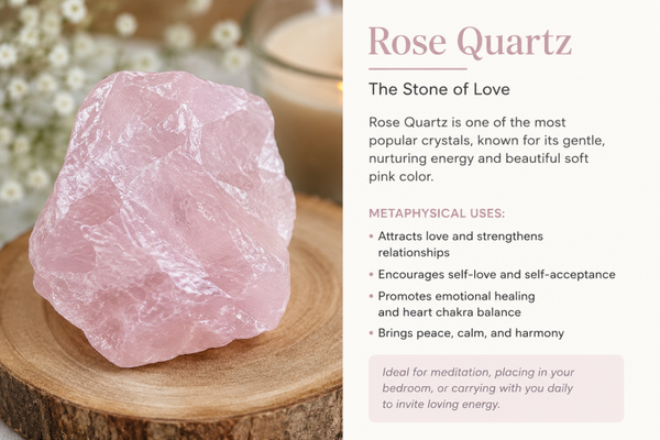 Premium Rose Quartz Crystal (3 to 5 inches)