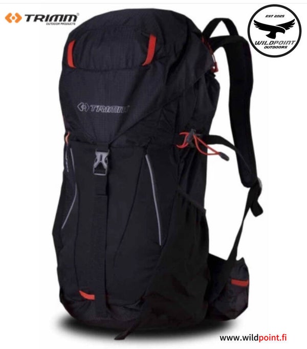 Trimm Courier Reppu, musta/oranssi 35L