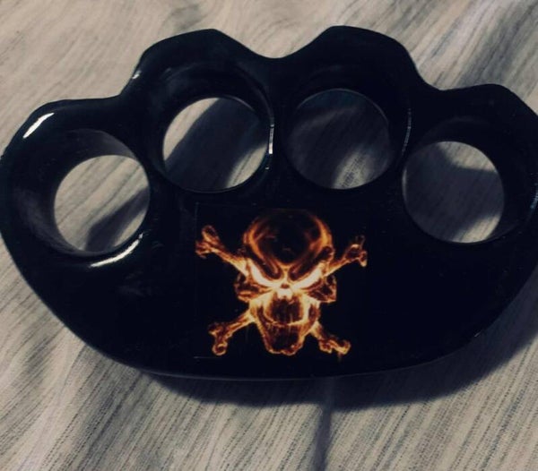 Epoxy Knuckle with Skull and Bones