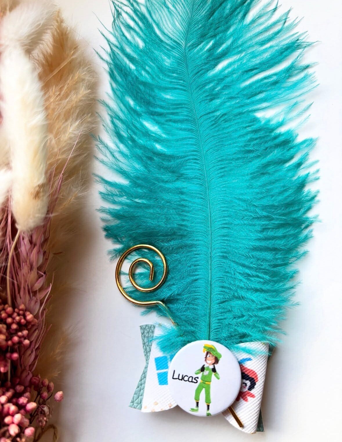 Coole piet broche met naam💚