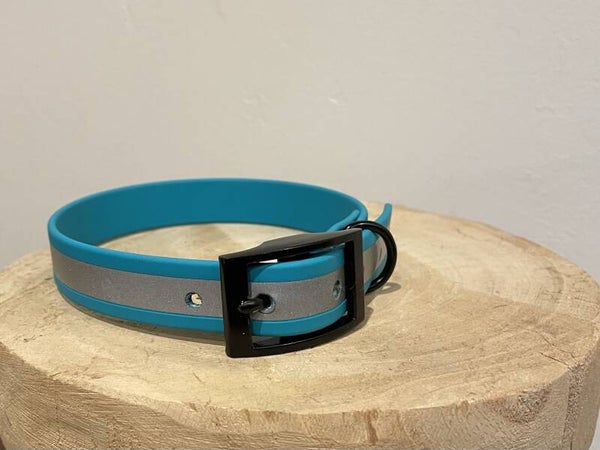 Reflecterende Biothane halsband L