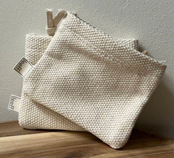 Toilettasje cremekleurig