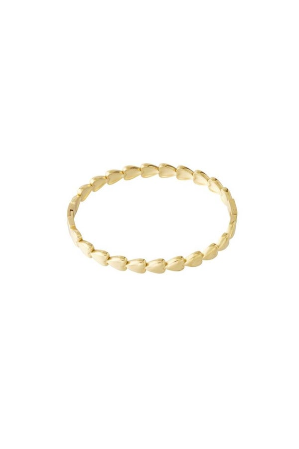 Heart bangle - gold