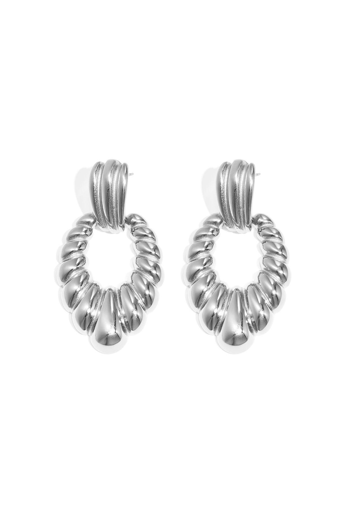 oorbellen schelpmotief zilver