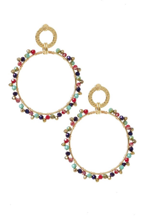 Earrings Round  - copper - gold/color