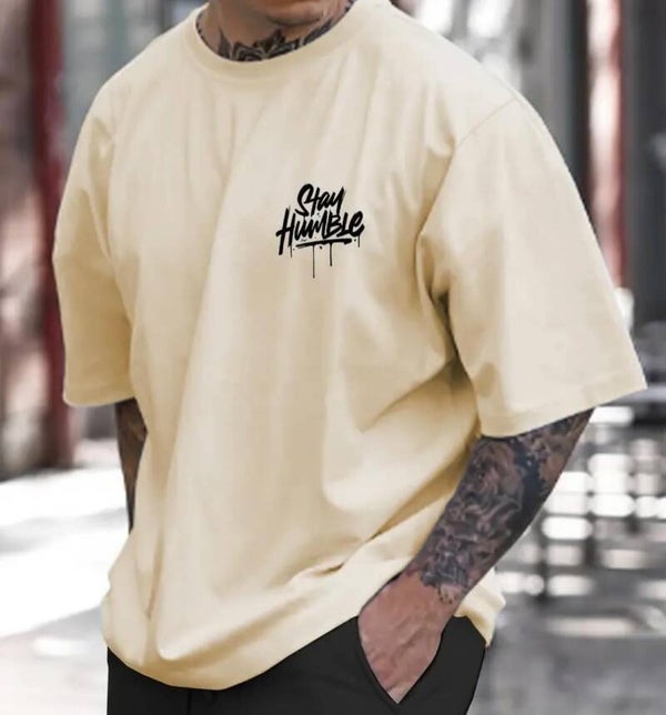 Stayhumble T-skjorte oversize | Aprikos