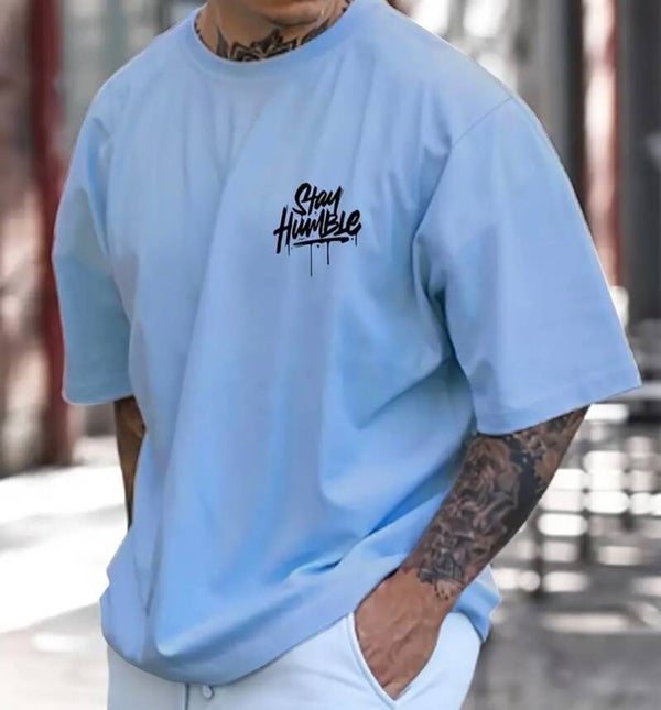 Stayhumble t-skjorte oversize | blå