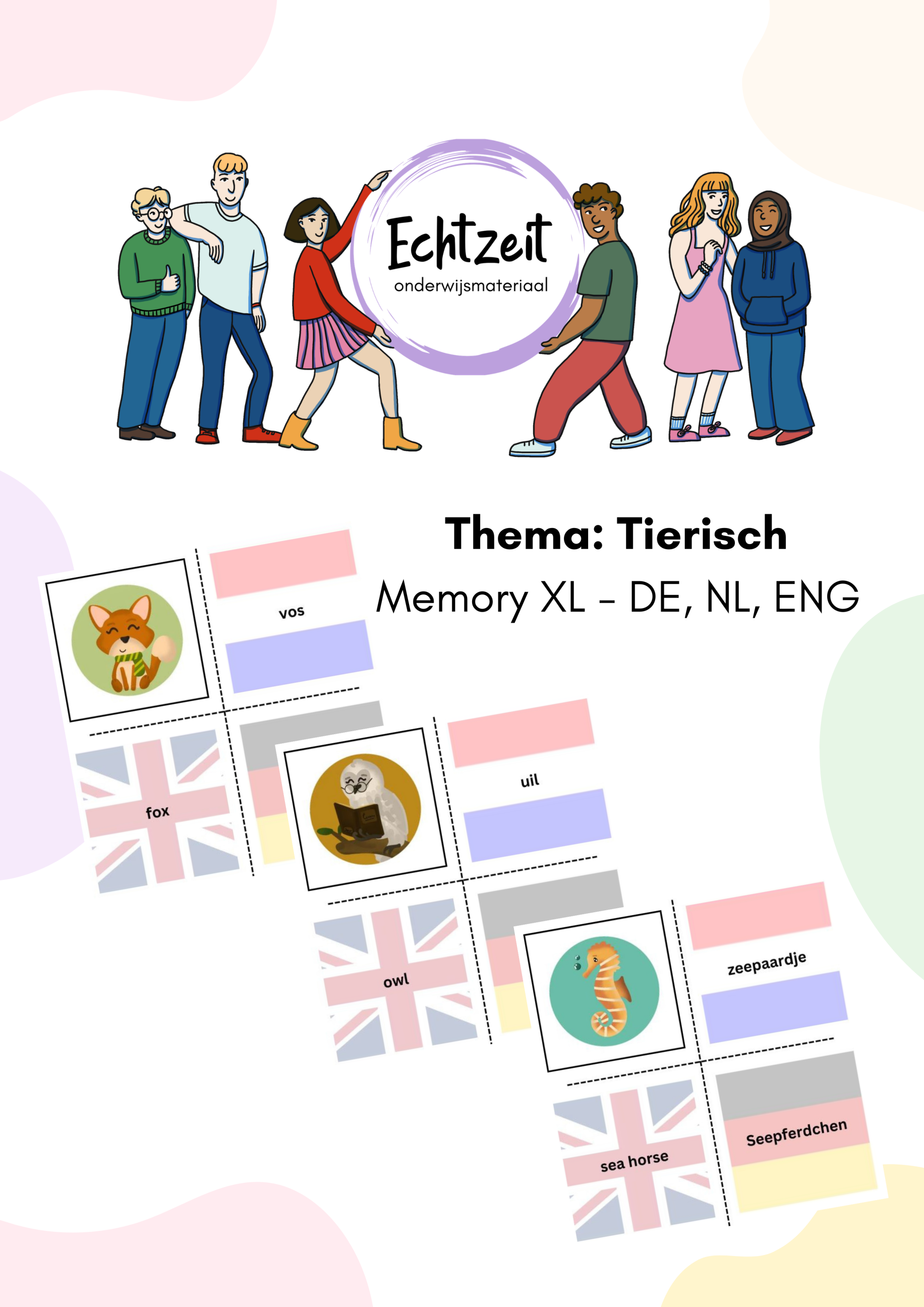 Echtzeit Memory XL Tierisch