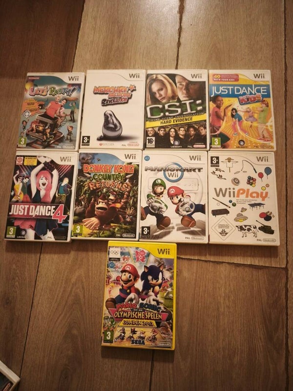 Nintendo Wii – Complete Multiplayer Set met 9 Games