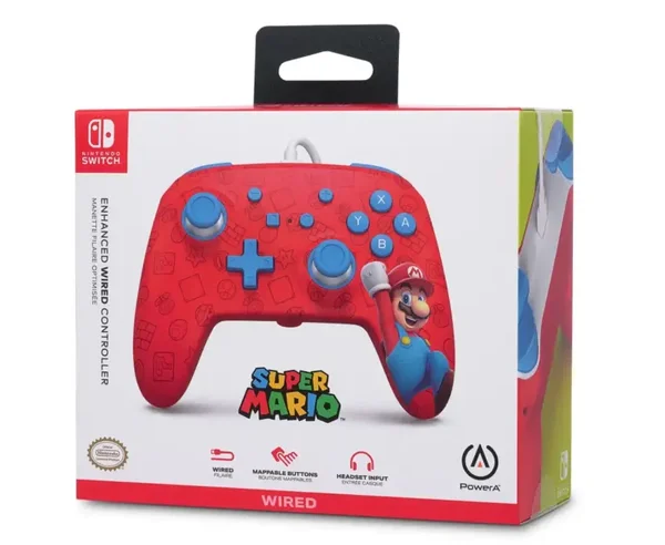PowerA Enhanced Wired Controller - Woo-Hoo! Super Mario